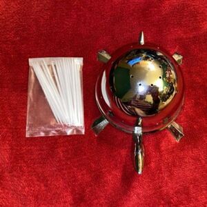 VINTAGE MID CENTURY IRWINWARE MOCK TURTLE Hors D'oeuvre SERVER 1974 USA NEW